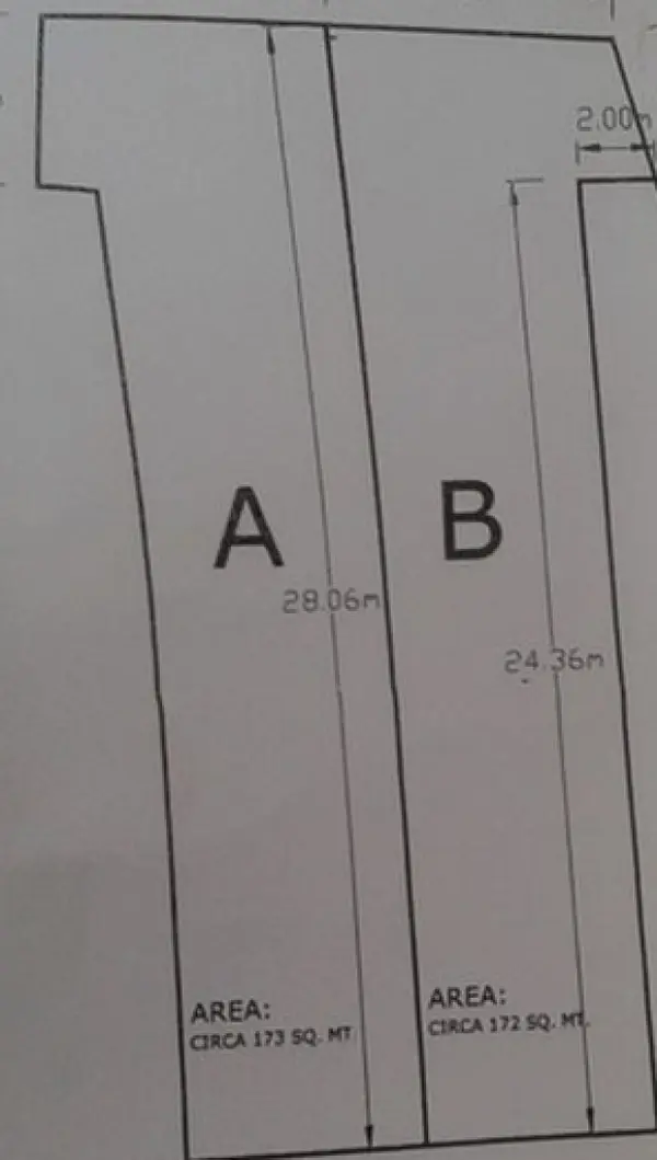 2 corner plots for sale in Zebbug in a semi industrial zone