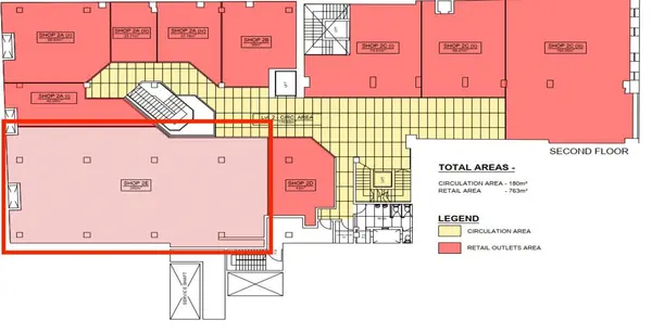 Expansive Second Floor Retail Space | 250 sqm in Paola