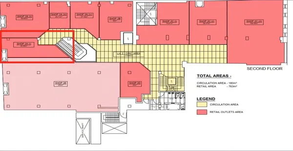 Second Floor Retail Space | 42.09 sqm in Paola's Commercial Block