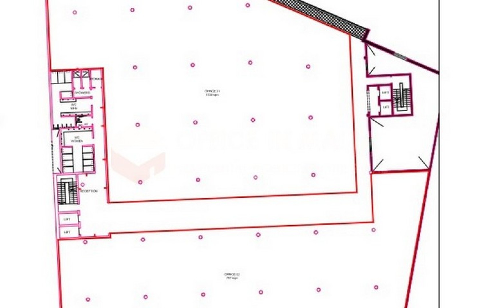 Office in office block to let in Malta 600sqm