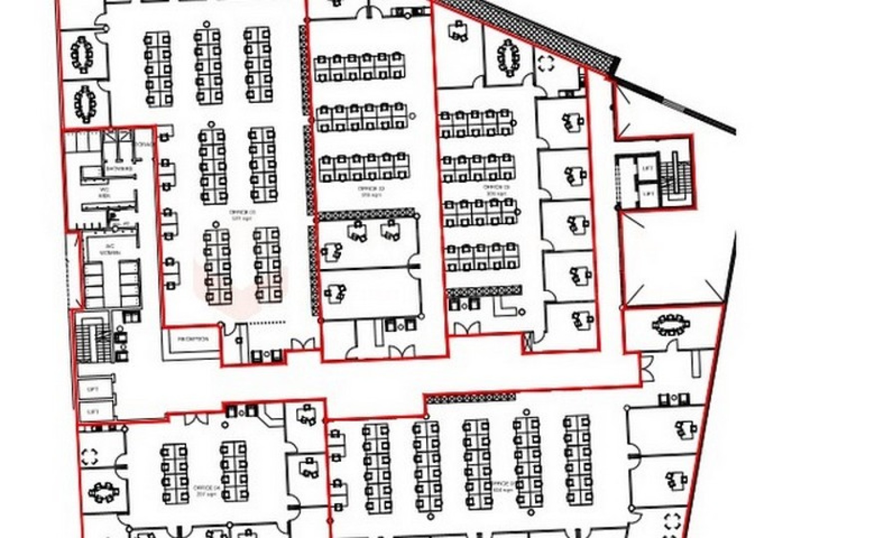 Office in office block to let in Malta 600sqm
