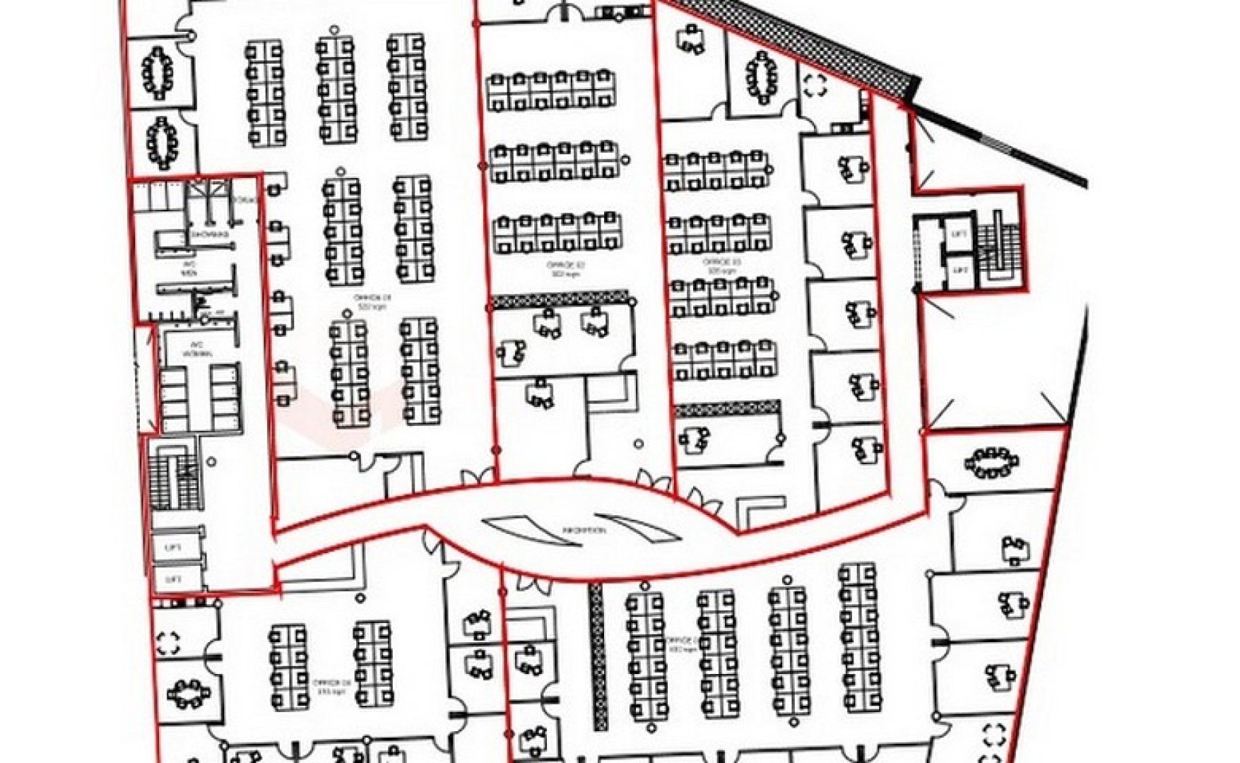 Office in office block to let in Malta 1000sqm