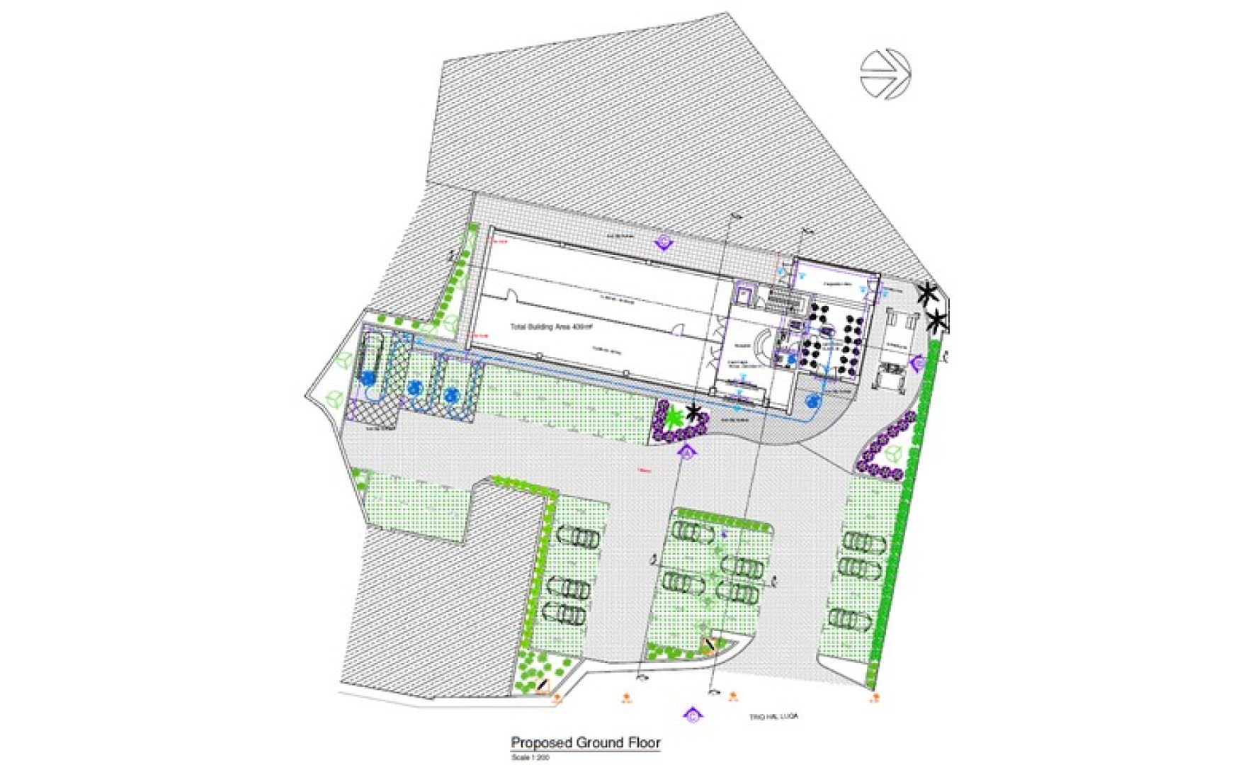 Qormi, Brand New Commercial Centre with a total area 2500sqm, surrounded by Gardens