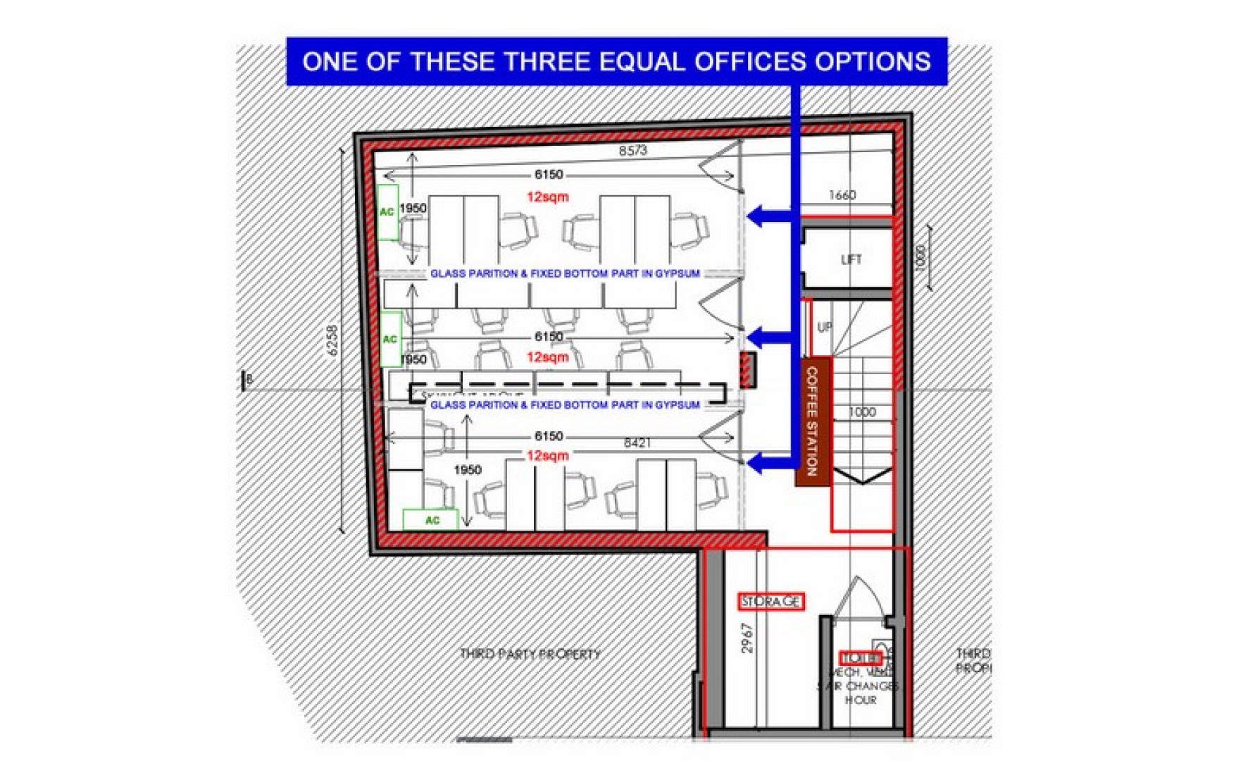 Office for rent in Malta: 16sqm office to let in a commercial building
